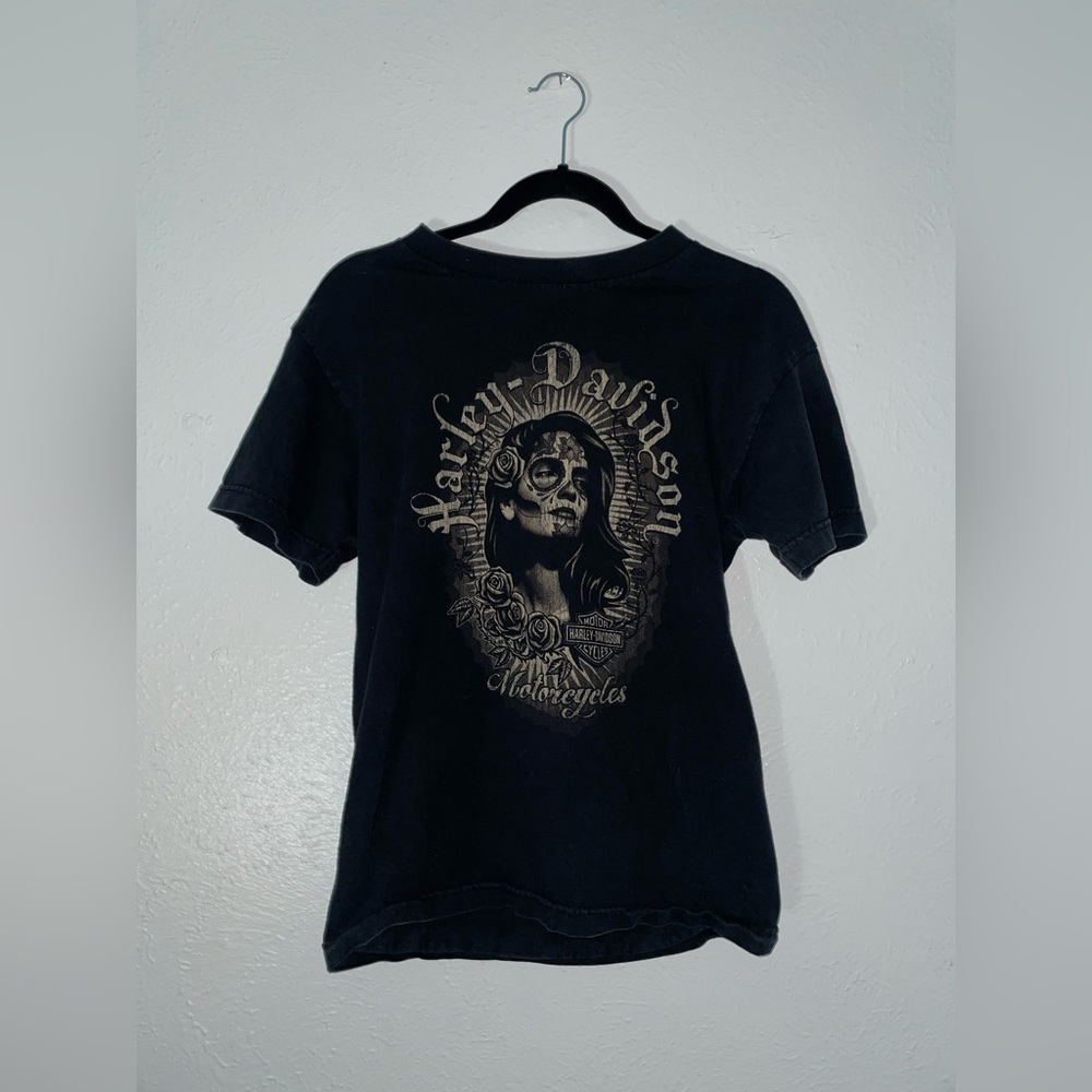 Small Harley Davidson Black Graphic T-Shirt
